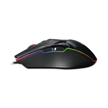 Adesso iMouse X5 Illuminated Seven-Button Gaming Mouse, USB 2.0, Left/Right Hand Use, Black IMOUSEX5